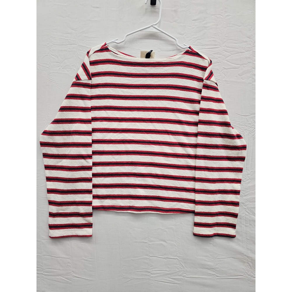 Universal Thread Womens Striped Pullover Top Cotton Casual Size Medium